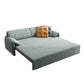 Modern Green Convertible Sofa Cushion Back Foldable Loveseat