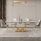 Luxury Sintered Stone Top Dining Set Rectangle 1/2/5/6/7 Pieces Dining Table with Chairs Clearhalo 'Dining Room Sets' 'Dining Tables & Seating' 'dining_room_set' 'furn' 'furn_dining_room_set' 'Furniture' 'furniture_dining_room_set' 'Kitchen & Dining Furniture' 1200x1200_5c4f806b-8a1e-42de-86e3-12b87e625163