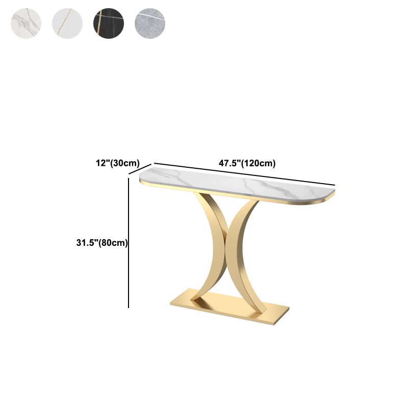 Console in ardesia glam tavolo mezzano con console resistente al graffi di ferro resistente alla macchia
