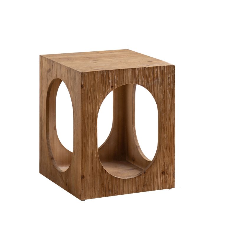 French Country Geometric Coffee or End Table Wood Coffee Table