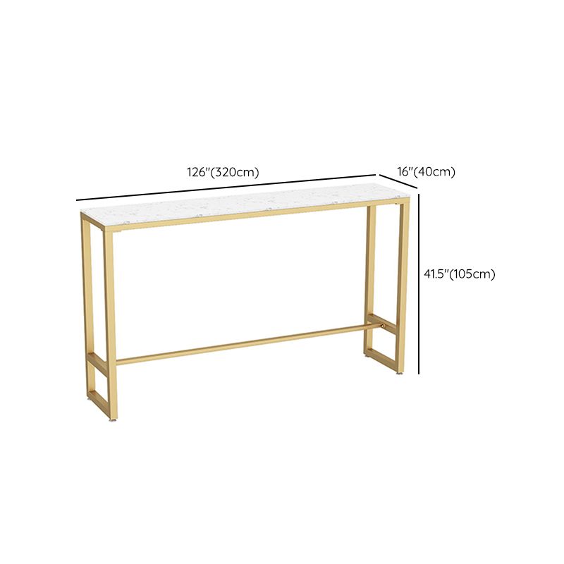 Tabouret de bar en marbre faux et jeu de table 1/4 pièces