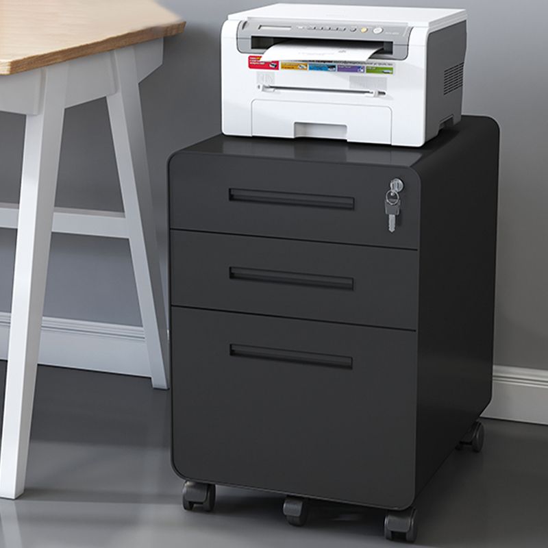 Archivo de archivos de acero contemporáneo Pedestal Pedestal Archiving con bloqueo y almacenamiento