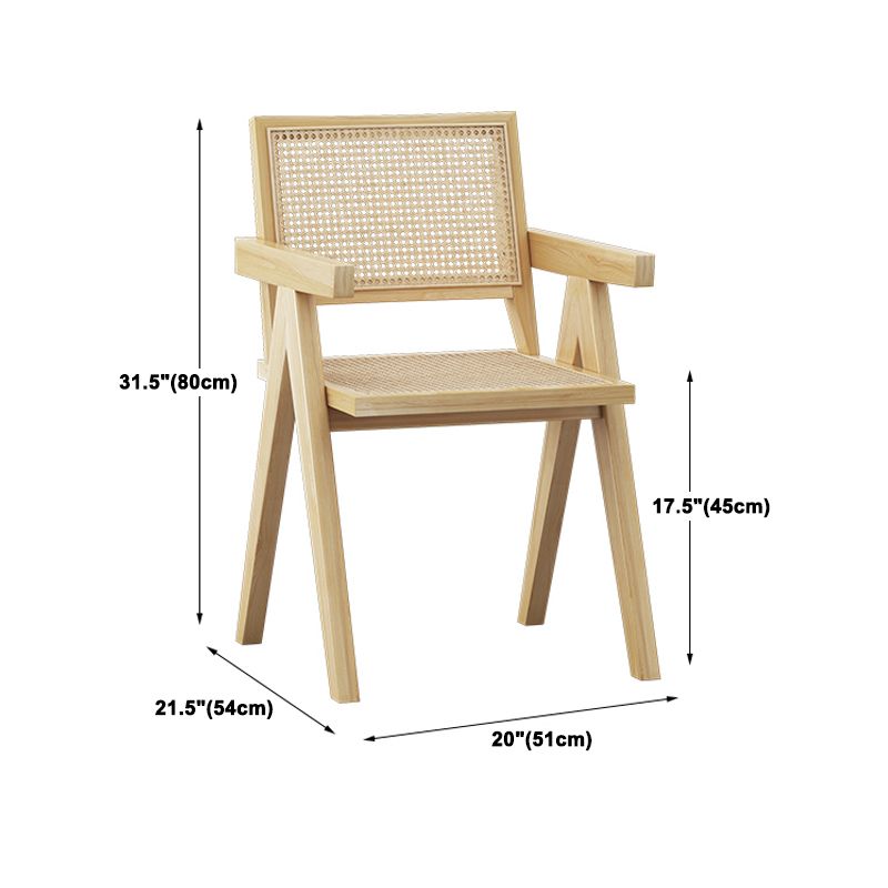 Modern 1/2/3/4/5 Pieces Rectangle Dining Set Solid Wood Dining Table with Chairs