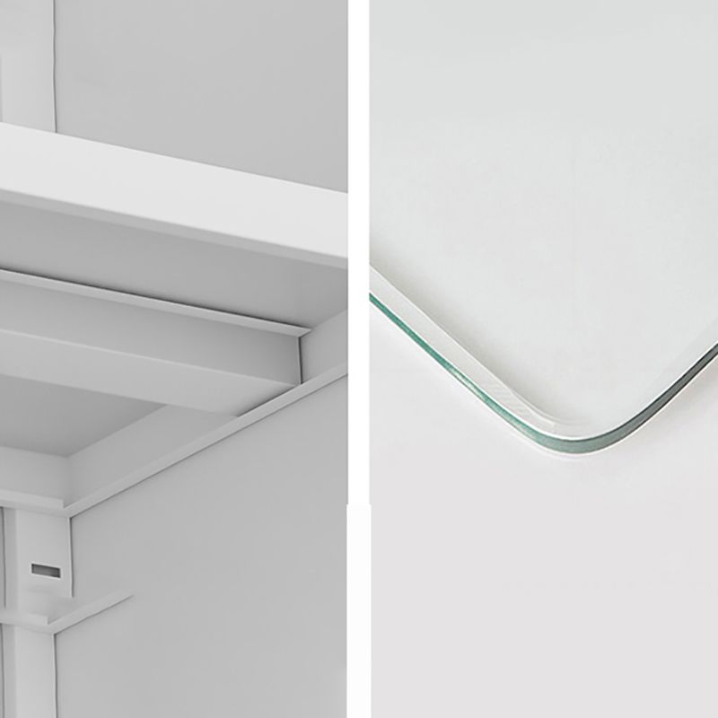 13 "brede moderne boekenplank gesloten terug boekenkast met rechthoekige planken