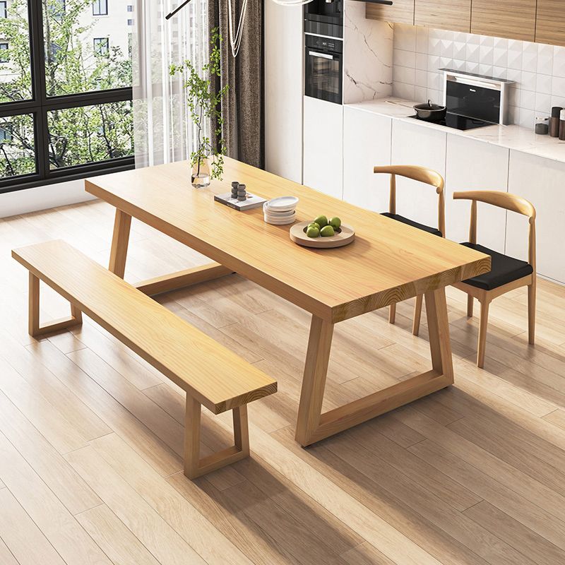 Mobili moderni mobili in legno massiccio 1/2/4/5/7 PCs Set di sala da pranzo in altezza standard