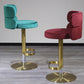 Sgabello da bar ad altezza regolabile in pelle glam in pelle con girevole