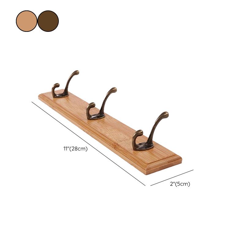Modern Wooden Entryway Coat Rack Wall-Mounted Coat Hanger with Hooks Clearhalo 'Entry & Mudroom Furniture' 'furn' 'furn_hall_tree_coat_racks' 'Furniture' 'Hall Trees & Coat Racks' 'hall_tree_coat_racks' 1200x1200_5c5a6f4c-070e-4191-8beb-1b65db600737