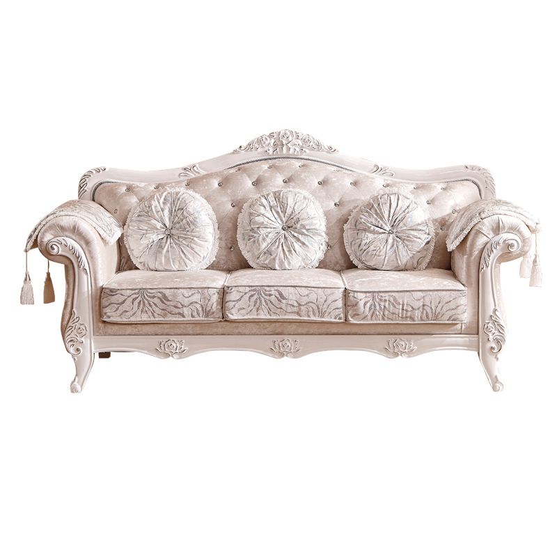 Contemporary Standard Rolled Arm Velvet Sofa Couch for Three People Clearhalo 'furn' 'furn_sofas' 'Furniture' 'furniture_sofas' 'Living Room Furniture' 'Sofa' 'sofas' 1200x1200_5c5c82a3-1977-4c5a-815c-a69b35927905