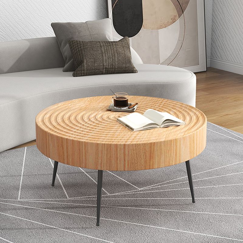 Bois rond scandinave café café métal 3 pieds/table basse 4 pieds