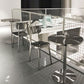 Industrial Style Furniture Stainless Steel Dining Site Table with Pedestal Base Clearhalo ' dining_table' 'Dining Tables & Seating' 'Dining Tables' 'furn' 'furn_dining_table' 'Furniture' 'furniture_dining_table' 'Kitchen & Dining Furniture' 'kitchen&dining_furn' 'kitchen' 'kitchen_dining_table' 1200x1200_5c5dcc96-6ed1-4a0b-9e08-69bac633d3d5