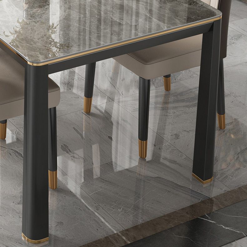 Oak Solid Wood Legs Dining Table Mid-Century Rectangle Dining Table Clearhalo 'Dining Tables & Seating' 'Dining Tables' 'dining_table' 'furn' 'furn_dining_table' 'Furniture' 'Kitchen & Dining Furniture' 1200x1200_5c5e6205-9c7d-4c3f-9fcd-de13c0085e0b