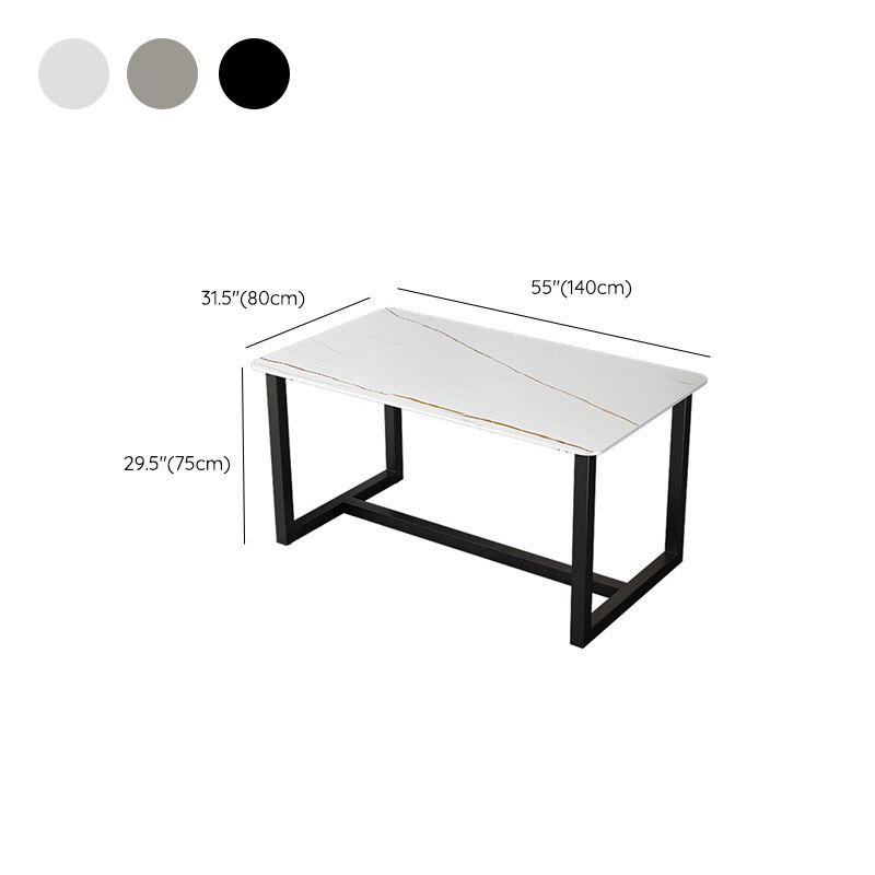 Desca da ufficio contemporanea rettangolo antico finitura di computer