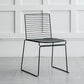 Industrial Metal Dining Room Chair Ladder Back Indoor Side Chair