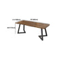 Industrial Style Writing Desk Brown Solid Wood Office Desk for Home Clearhalo 'furn' 'furn_office_desk' 'Furniture' 'Office Desks' 'Office Furniture' 'office_desk' 1200x1200_5c61adec-5cda-4980-8767-4f3f73cce9b6