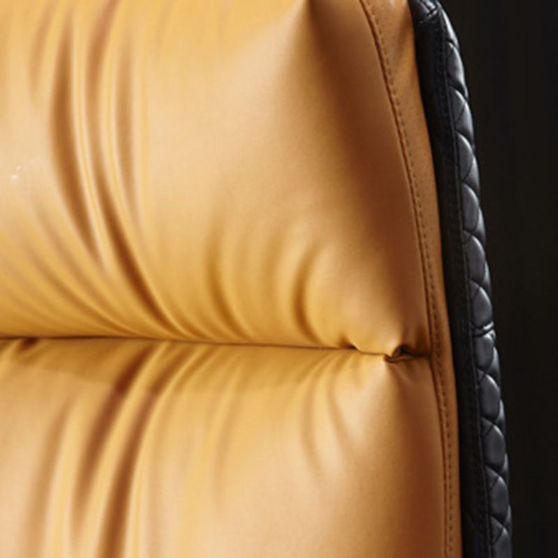 High Back Leather Office Chair Upholstered Arm Task Chair with Steel Base Clearhalo 'furn' 'furn_office_chair' 'Furniture' 'Office Chairs' 'Office Furniture' 'office_chair' 1200x1200_5c61c422-3a95-4d9d-bb9d-25805dbc13d3