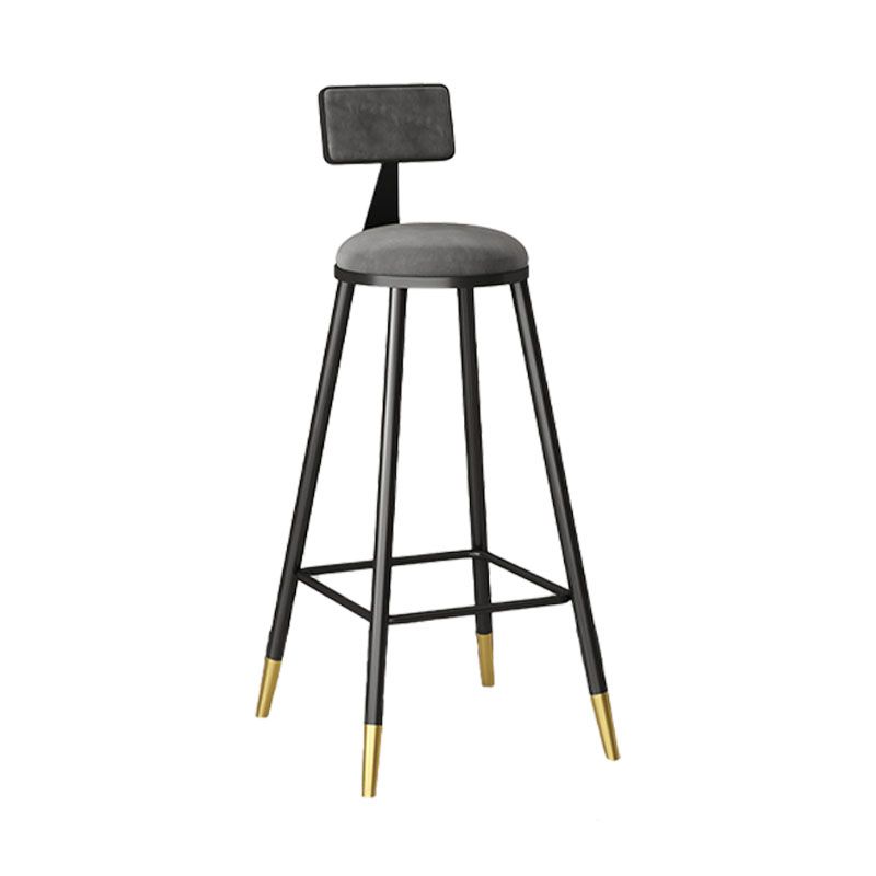Glam Style Upholstered Fabric Stools Low Back Stools with Cushion Clearhalo 'Bar Furniture' 'Bar Stools' 'bar_stools' 'furn' 'furn_bar_stools' 'Furniture' 'furniture_bar_stools' 'Kitchen & Dining Furniture' 1200x1200_5c61f7a1-2c95-464e-8100-af307870d3d6