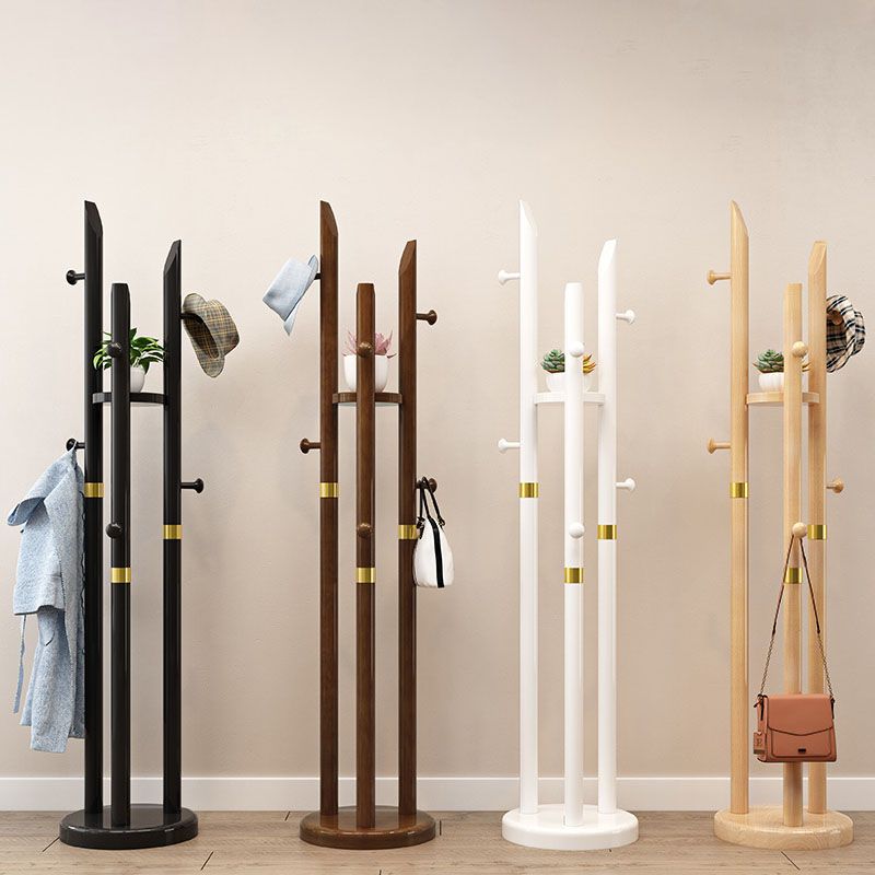 Massives Holz Eingangsschichtbügel traditioneller Stil einfacher Heimatbodenschatzregal