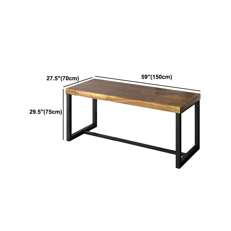 Industrial Rectangular Writing Desk Solid Wood Office Desk for Home Clearhalo 'furn' 'furn_office_desk' 'Furniture' 'Office Desks' 'Office Furniture' 'office_desk' 1200x1200_5c633698-af59-46cd-b00a-2bb1bc1fed5a