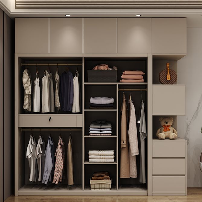 Armadio in vetro e legno armadio armadio scorrevole armadio senza luce