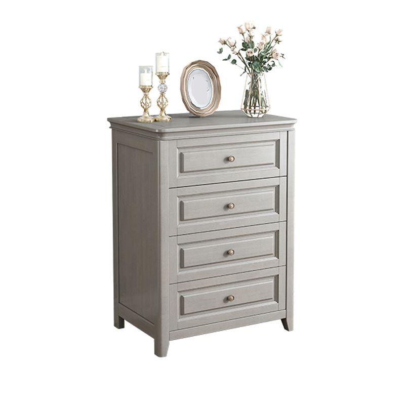 Contemporary Rubberwood Storage Cabinet with Drawers in Gray Clearhalo 'Cabinets & Chests' 'cabinets_chests' 'furn' 'furn_cabinets_chests' 'Furniture' 'Living Room Furniture' 1200x1200_5c646b64-e4c7-421e-ad9c-8688993cb234