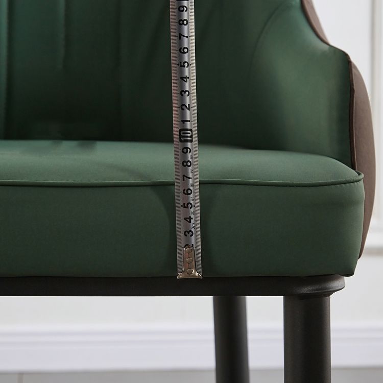 Contemporary Metal Dining Room Chairs Upholstered Dining Armchairs for Home Use Clearhalo ' kitchen&dining_furn' 'Dining Chairs' 'Dining Tables & Seating' 'dining_chair' 'furn' 'furn_dining_chair' 'Furniture' 'furniture_dining_chair' 'Kitchen & Dining Furniture' 'kitchen' 1200x1200_5c674b04-ec30-486f-accd-5c8d40794bad