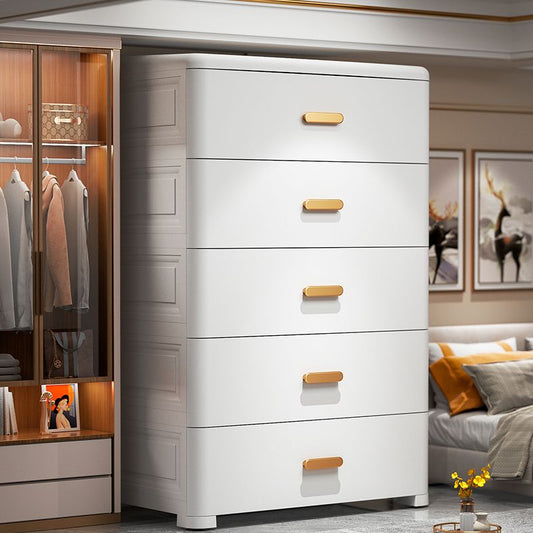 Plastic Non-Hanging Armoire Contemporary Bedroom Storage Cabinet