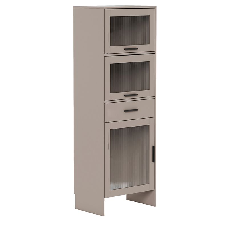 Puerta de vidrio de estilo MDF Gabinet Singboard con 1 cajón y 3 puertas
