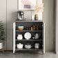 Stone Kitchen Sideboard Cabinet Modern Server Cabinet with Storage Clearhalo 'buffet_sideboard' 'Buffets & Sideboards' 'Furniture' 'furniture_buffet_sideboard' 'Kitchen & Dining Furniture' 1200x1200_5c6d490c-e83a-41db-9652-aaa77643df85