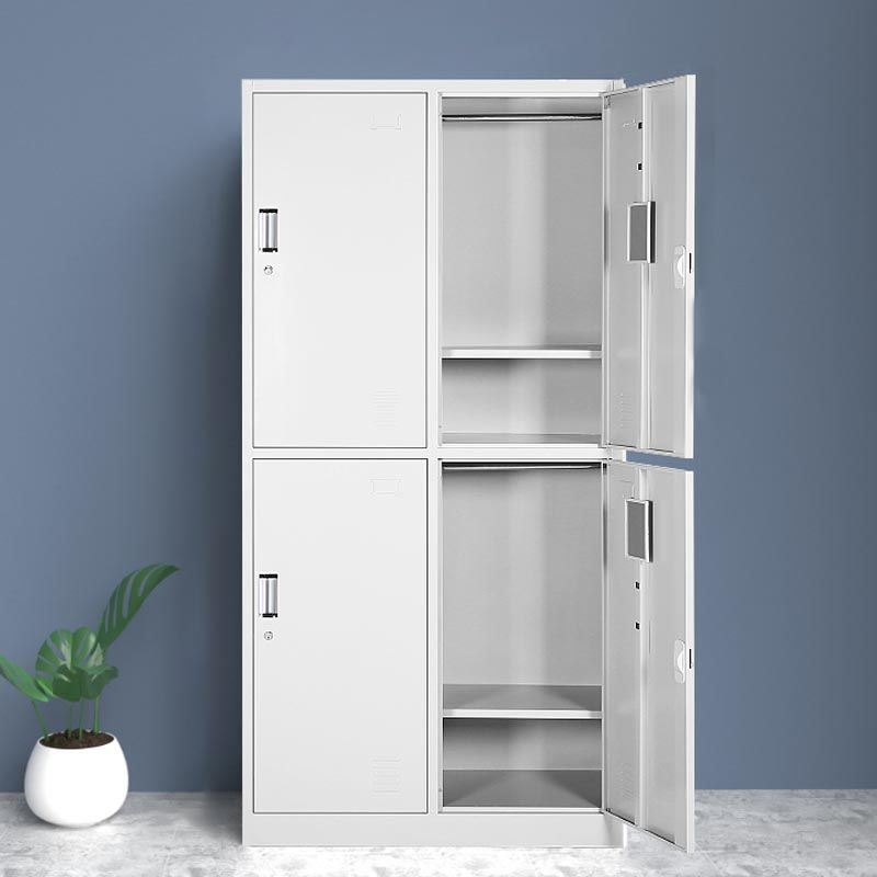 Kleiderschrank des zeitgenössischen Stils Metal Home Garderobe Closet mit Schloss