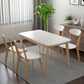 Minimalist White Rectangle Shape Dining Set Solid Wood Standard Dining Set with 4 Legs Base Clearhalo 'Dining Room Sets' 'Dining Tables & Seating' 'dining_room_set' 'furn' 'furn_dining_room_set' 'Furniture' 'furniture_dining_room_set' 'Kitchen & Dining Furniture' 'kitchen&dining_furn' 'kitchen' 1200x1200_5c6dd183-2097-469a-8494-ad4e76c83309