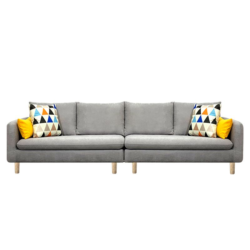 Square Arm Modern Sofa 30"W Linen Sofa for Living Room with Storage Clearhalo 'furn' 'furn_sofas' 'Furniture' 'furniture_sofas' 'kitchen' 'kitchen_sofas' 'Living Room Furniture' 'Sofa' 'sofas' 1200x1200_5c6e613f-06c9-48e2-aa3c-99a0c7aefcf1