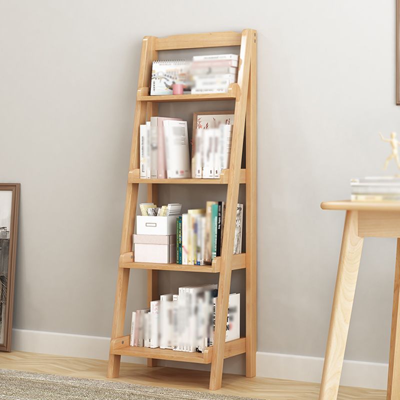 Modern Style Ladder Bookshelf Solid Wood Shelf Bookcase for Home Clearhalo 'Bookcases' 'furn' 'furn_bookcases' 'Furniture' 'furniture_bookcases' 'kitchen' 'kitchen_bookcases' 'Living Room Furniture' 'Office Furniture' 1200x1200_5c716b02-56fa-4885-914e-d146963842b0