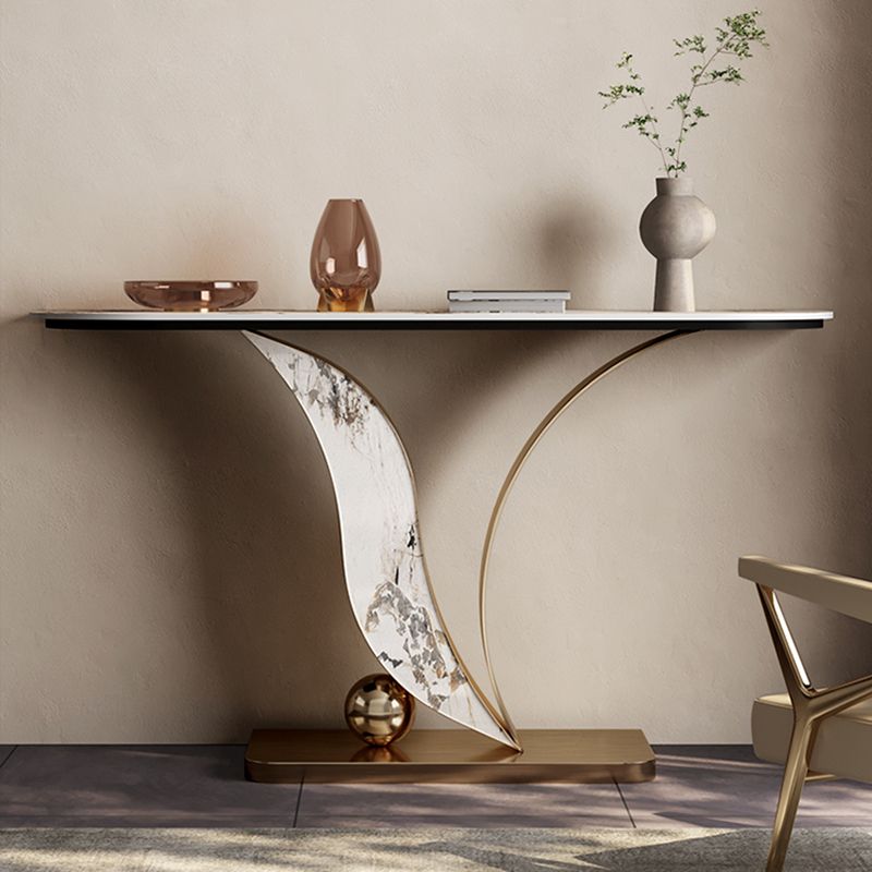Tavolo console contemporanea a forma di luna