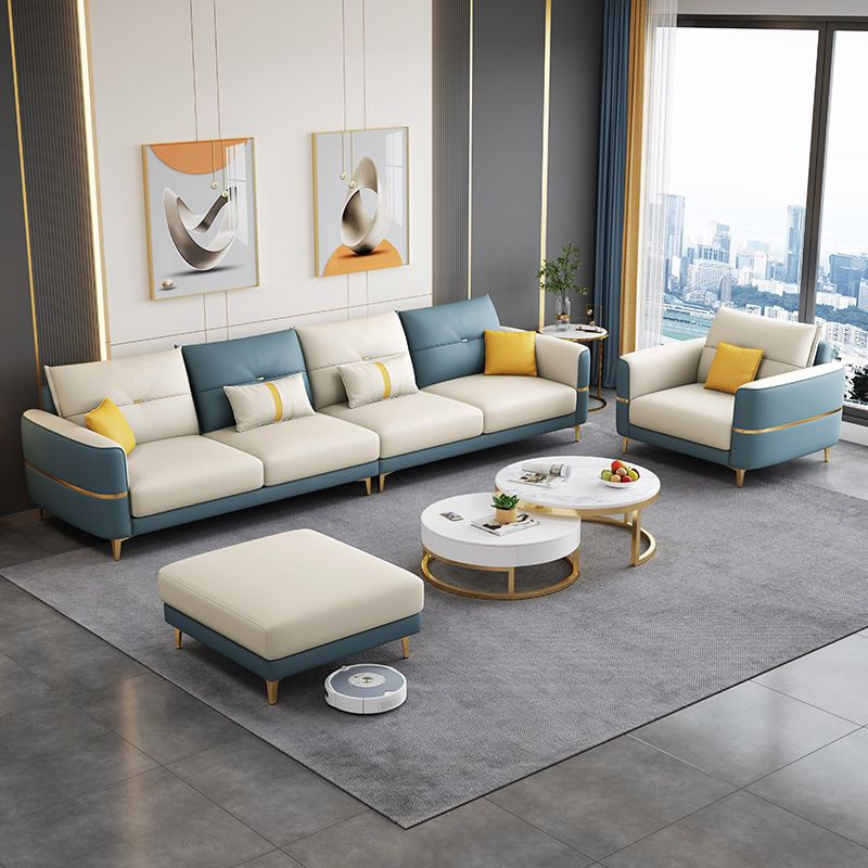 Square Arm Removable Cushions Modern With Cushions Metal Legs Sofa Clearhalo 'furn' 'furn_sectionals' 'Furniture' 'furniture_sectionals' 'Living Room Furniture' 'Sectionals' 1200x1200_5c72d425-9070-4b7f-9ec4-ad0e9de36e18