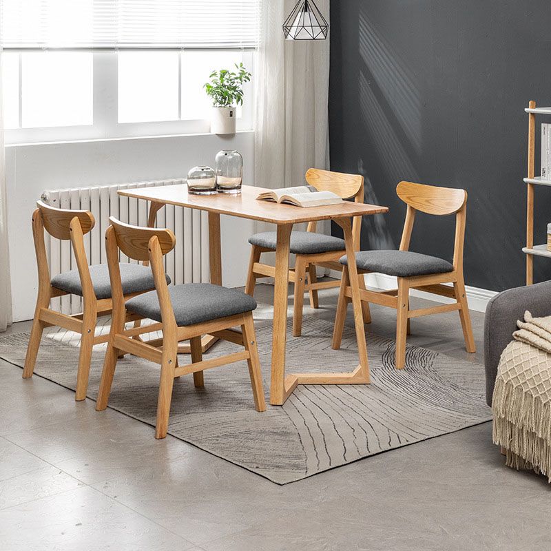 Scandinavian Upholstered Home Side Chair Open Back Natural Dining Chair Clearhalo ' kitchen&dining_furn' 'Dining Chairs' 'Dining Tables & Seating' 'dining_chair' 'furn' 'furn_dining_chair' 'Furniture' 'furniture_dining_chair' 'Kitchen & Dining Furniture' 'kitchen' 1200x1200_5c75dc19-dd7c-42db-8b8e-2fd95c89acaa