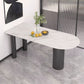 Metal Contemporary Freeform Dining Table White Sintered Stone Top Table with 3 Legs Clearhalo 'Dining Tables & Seating' 'Dining Tables' 'dining_table' 'furn' 'furn_dining_table' 'Furniture' 'furniture_dining_table' 'Kitchen & Dining Furniture' 'kitchen' 'kitchen_dining_table' 1200x1200_5c7648e3-d1e2-4c9a-8da6-bf62443e8924
