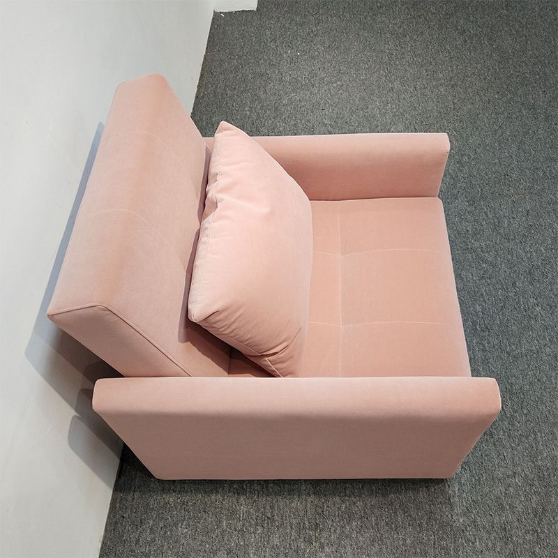 Recessed Arms Futon Sofa Bed Pillow Included Cushion Back Sleeper Sofa Clearhalo 'furn' 'furn_futons' 'Furniture' 'Futons & Daybeds' 'Futons' 'Living Room Furniture' 1200x1200_5c76d68f-7947-42df-833c-39fca81623af