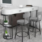 Living Room Double Pedestal Pub Table Contemporary Stone Bistro Bar Table Clearhalo 'Bar Furniture' 'Bar Tables' 'bar_tables' 'furn' 'furn_bar_tables' 'Furniture' 'Kitchen & Dining Furniture' 1200x1200_5c78053f-ea48-4b87-954e-b58ae5f2e333