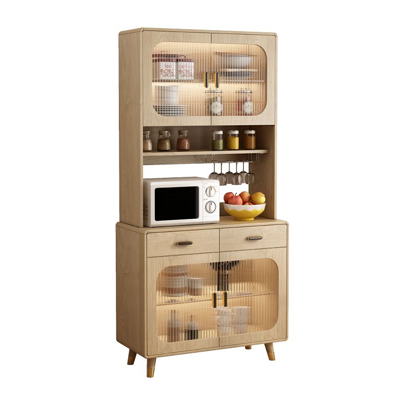 Sideboard in legno ingegnerizzato contemporaneo con illuminazione per sala da pranzo