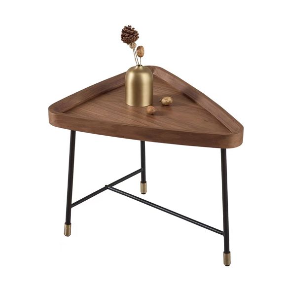 Nordic Round/Rectangle/Triangle Coffee Table Wood Cross Legs Cocktail Table Clearhalo 'Coffee & Accent Tables' 'Coffee Tables' 'coffee_tables' 'furn' 'furn_coffee_tables' 'Furniture' 'furniture_coffee_tables' 'Living Room Furniture' 1200x1200_5c79dc29-14d8-4dd9-b014-32871927049f