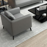 24.8" High Sofa Faux Leather/Genuine Leather Tuxedo Arm Sofa with Pillows Clearhalo 'furn' 'furn_sofas' 'Furniture' 'Living Room Furniture' 'Sofa' 'sofas' 1200x1200_5c7cb9f8-dced-4f6c-866d-410d74cbe209