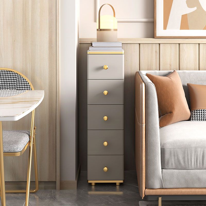 11,7-inch breedte Glam dressoir stenen opbergkast met 5 laden