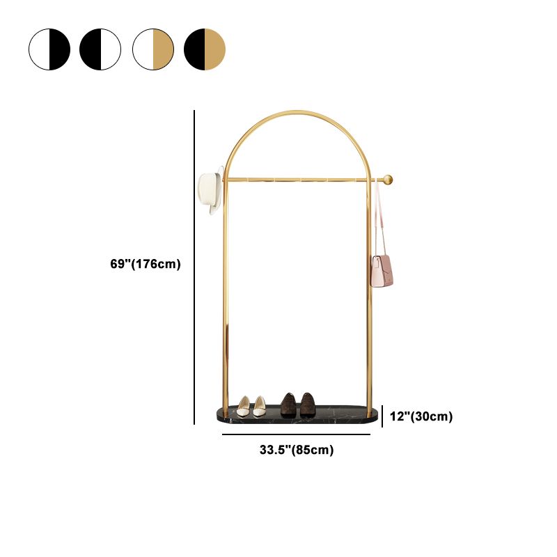 Splendido rastrelliere di ingresso in gambo metallico in metallo