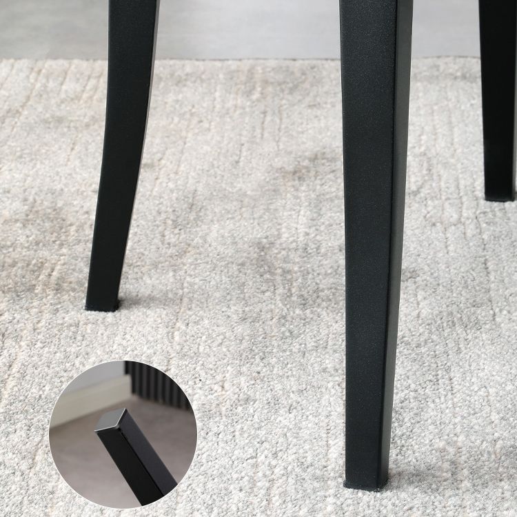 Matte Finish Contemporary Dining Side Chair Leather Open Back Dining Chair Clearhalo ' kitchen&dining_furn' 'Dining Chairs' 'Dining Tables & Seating' 'dining_chair' 'furn' 'furn_dining_chair' 'Furniture' 'furniture_dining_chair' 'Kitchen & Dining Furniture' 'kitchen' 1200x1200_5c840eb9-2d6b-48e6-ac2b-5d52dc3c3437