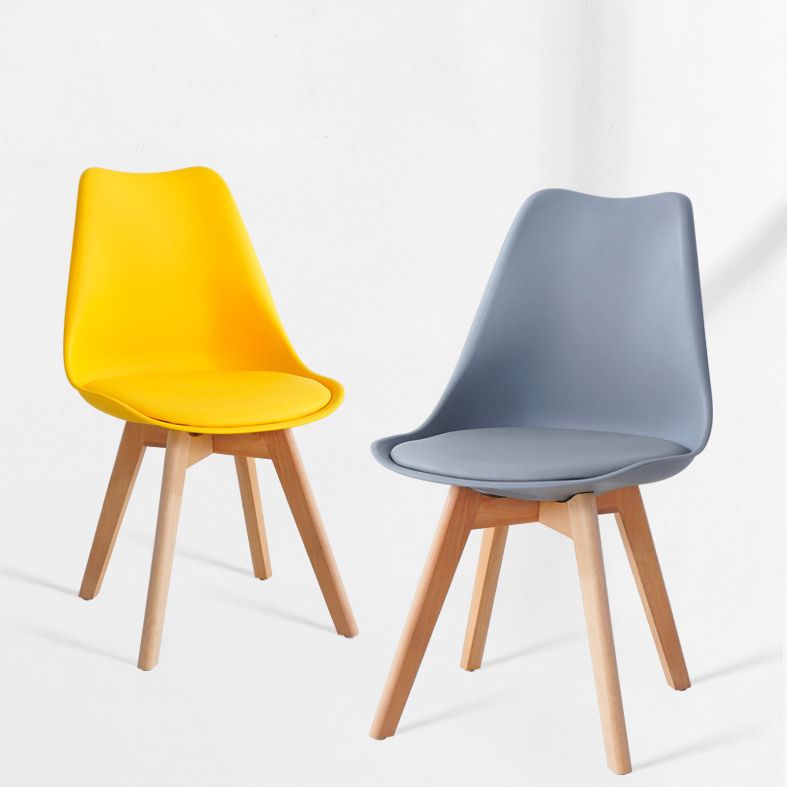 Glam Style Dining Room Wooden Side Chair Matte Finish Solid Back Dining Chair Clearhalo ' kitchen&dining_furn' 'Dining Chairs' 'Dining Tables & Seating' 'dining_chair' 'Furniture' 'furniture_dining_chair' 'Kitchen & Dining Furniture' 'kitchen' 1200x1200_5c84570c-3256-4e1d-af12-d8f193a31c8f