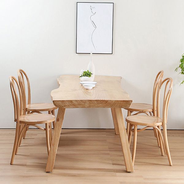 Rectangle Solid Wood Dining Table Simplicity 4 Legs Table for Dining Room Clearhalo ' dining_table' 'Dining Tables & Seating' 'Dining Tables' 'furn' 'furn_dining_table' 'Furniture' 'furniture_dining_table' 'Kitchen & Dining Furniture' 'kitchen&dining_furn' 'kitchen' 'kitchen_dining_table' 1200x1200_5c84d413-e852-4ebd-b97c-3d141226bd31