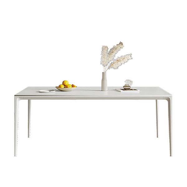 Modern Style Dining Table Sintered Stone Rectangle 4 Legs Table Clearhalo 'Dining Tables & Seating' 'Dining Tables' 'dining_table' 'furn' 'furn_dining_table' 'Furniture' 'Kitchen & Dining Furniture' 1200x1200_5c86cb23-74de-4db2-a830-fe6c9391df42