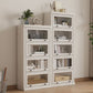 Contemporary Engineered Wood Bookcase White Standard Shelf with Doors Clearhalo 'Bookcases' 'furn' 'furn_bookcases' 'Furniture' 'Office Furniture' 1200x1200_5c877b41-8092-461b-9661-e91fd644c417