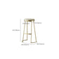 Modern Backless Counter Stool Upholstered Bar Stool with Metal Base Clearhalo 'Bar Furniture' 'Bar Stools' 'bar_stools' 'furn' 'furn_bar_stools' 'Furniture' 'Kitchen & Dining Furniture' 1200x1200_5c898ee9-617f-4565-a934-184e02199314