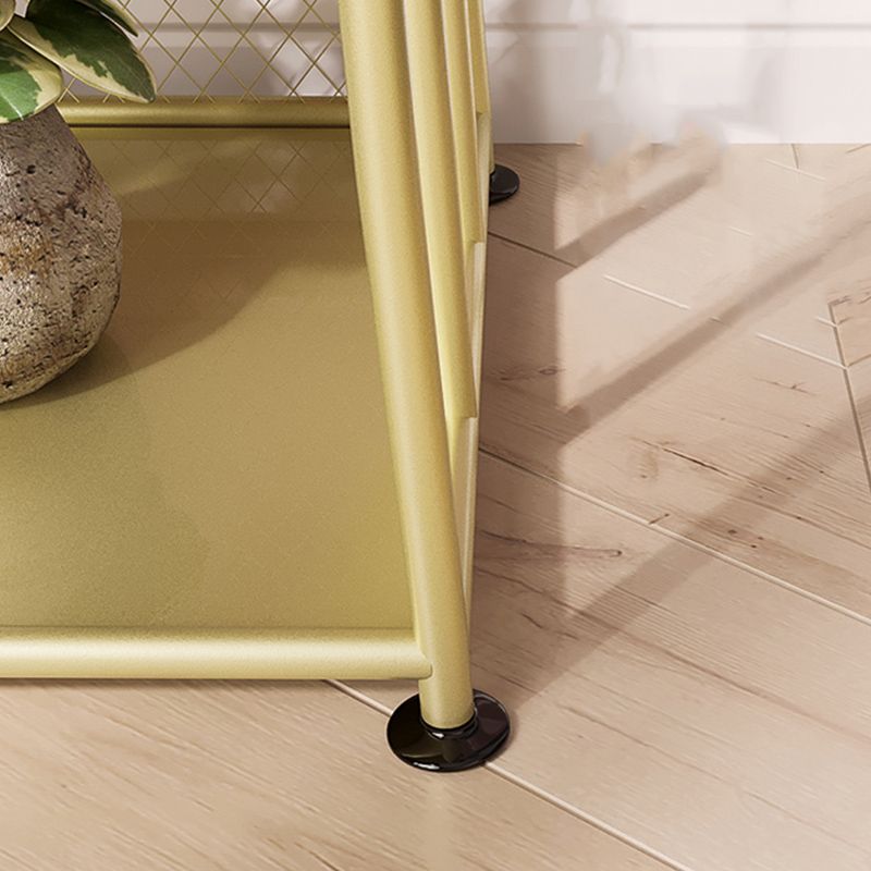 59" H Metal Nightstand Glam Iron 4-Shelf Open Storage Night Table Clearhalo 'Bedroom Furniture' 'furn' 'furn_night_stand' 'Furniture' 'night_stand' 'Nightstands' 1200x1200_5c8b8484-2e39-43c2-b30b-98d69020a189